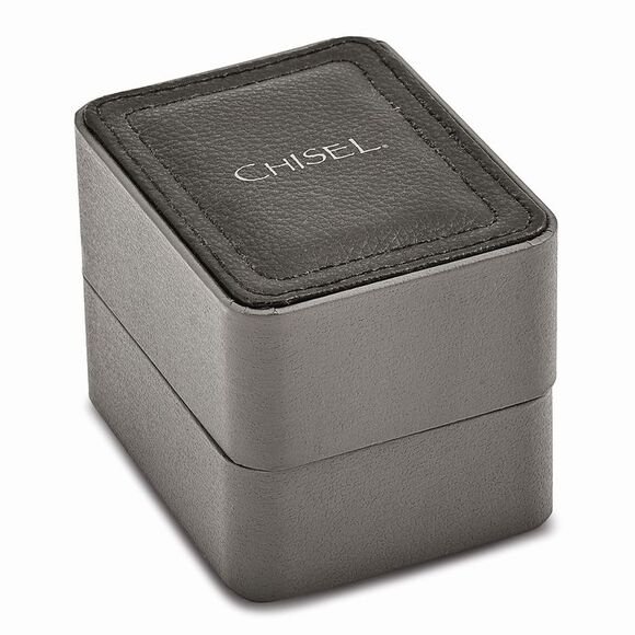 Chisel Ladies Stainless Steel Black Leather Strap Watch - Picture 2 of 2